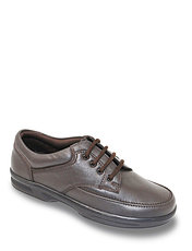 Dr Keller Wide Fit Lace Leather Shoe Black