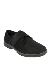 DB Daniel Mens Extra Wide Fit EE-4E Slipper Black