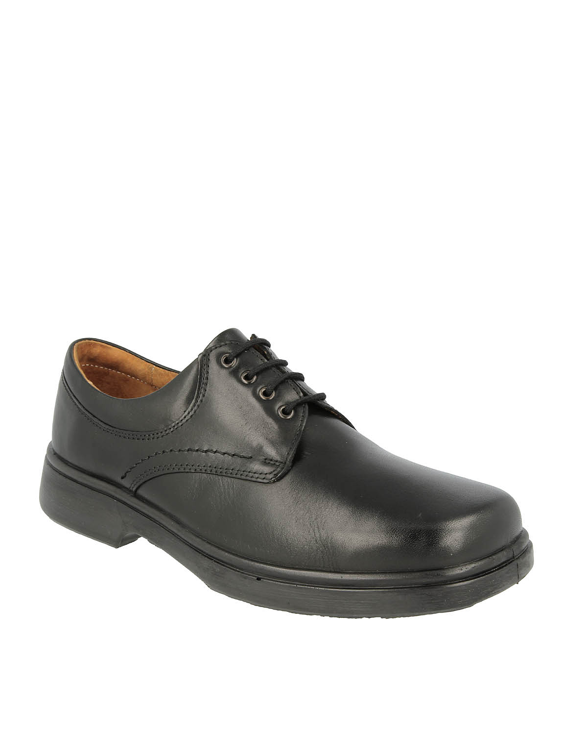 DB Mens Shannon Leather Extra Wide Ee To 4E Lace Shoes | Chums