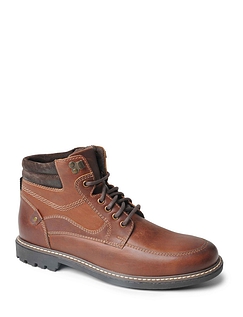 Mens Luxury Leather Lace Up Boots - Brown