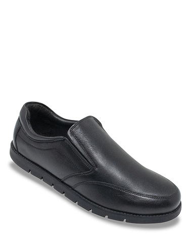 The Fitting Room Wide Fit Leather Slip On Shoe