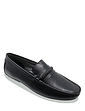 Pegasus Wide Fit Leather Driving Shoe Black