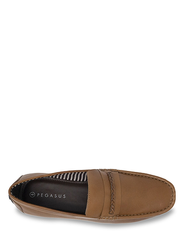 Pegasus Wide Fit Leather Driving Shoe