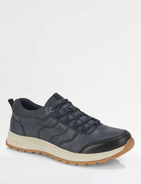 Catesby Standard Fit Casual Leather Lace Trainer Bristol Coffee