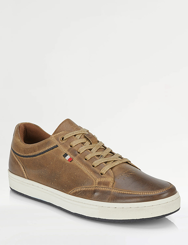 Catesby Standard Fit Casual Leather Lace Trainer Devon