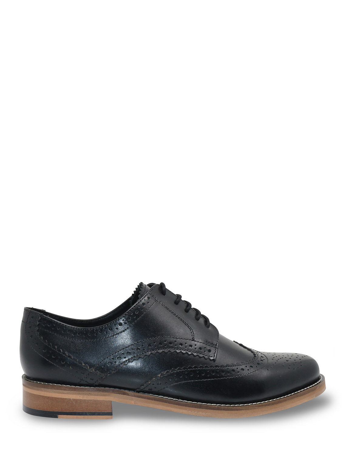Pegasus Wide Fit Leather Brogue | Chums