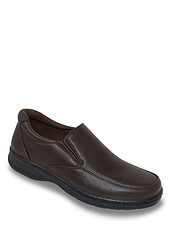 Truflex Slip On Wide Fit Shoe Black