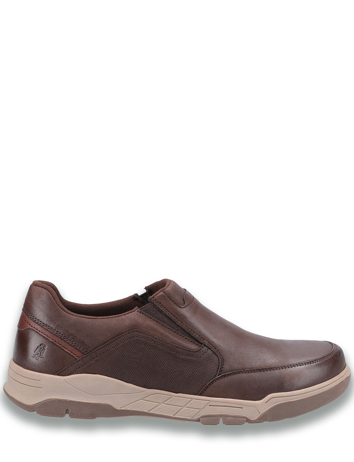 Mens Hush Puppies Wide Fit Leather Slip On Shoe Fletcher | Chums
