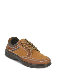 Cushion Walk Wide Fit Lace Up Travel Shoe Brown