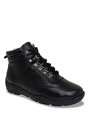 Pegasus Waterproof Leather Sherpa Lined Boots Black