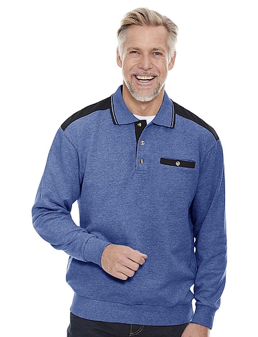 sweatshirt and polo shirt