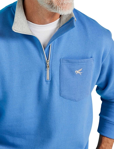 Pegasus Quarter Zip Fleece Sweatshirt
