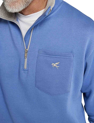 Pegasus Quarter Zip Fleece Sweatshirt