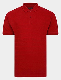 Lizard King Bubble Stripe Polo Red