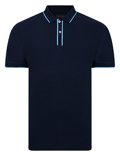 Lizard King Bubble Polo With Tipping Navy
