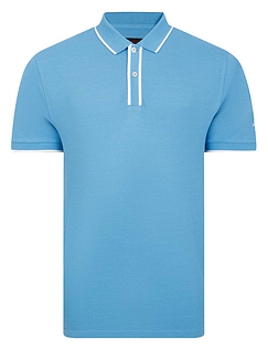Lizard King Bubble Polo With Tipping Sky Blue