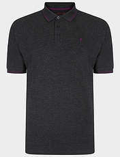 Lizard King Signature Plain Pique Logo Polo Burgundy