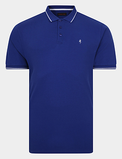 Lizard King Signature Plain Pique Logo Polo - Marine