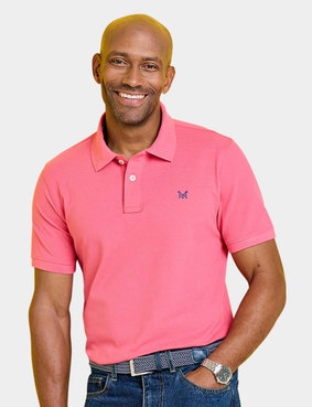 Crew Clothing Classic Pique Polo Grey