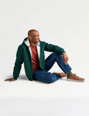 Pegasus Sherpa Lined Hoodie Forest Green