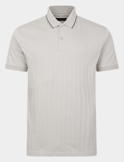 Lizard King Polo Shirt Print Collar Silver