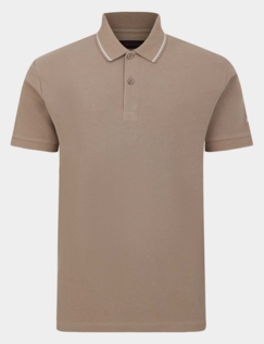 Lizard King Polo Shirt with Printed Collar Stone