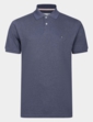 Peter Gribby Short Sleeve Melange Pique Polo Shirt Cornflower Blue