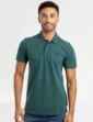 Weird Fish Miles Polo Shirt Forest Green