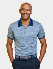 Regatta Marl Polo China Blue