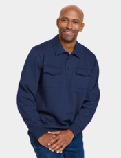 Pegasus Sweatshirt With Chest Pockets Denim
