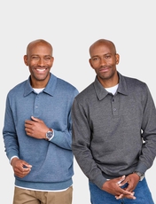 Pegasus 2 Pack Polo Sweatshirt Charcoal