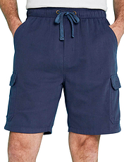 Pegasus Pull On Cotton Cargo Regular Short Navy