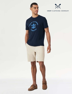 Crew Clothing Chino Short Navy