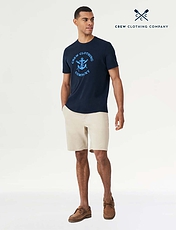 Crew Clothing Chino Short Navy