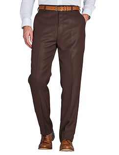 Easy Care Classic Trouser - Brown
