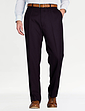 Pegasus Twill Trouser With Hidden Stretch Waist Navy