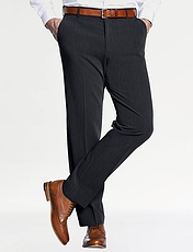 Farah Four Way Stretch Poly Trouser with Slant Pocket Charcoal