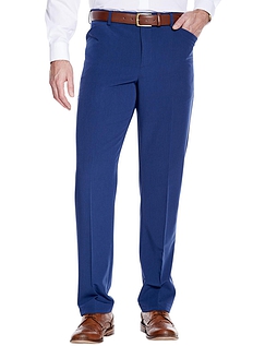 Farah Four Way Stretch Poly Trouser with Frogmouth Pocket - Midnight Blue
