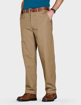 Pegasus Fleece Lined Chino Trouser Charcoal
