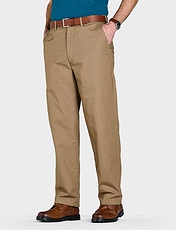 Pegasus Fleece Lined Chino Trouser Charcoal