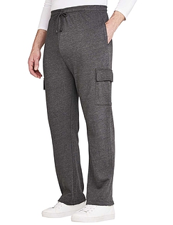 Pegasus Easy Pull On Leisure Trouser With Cargo Pockets - Charcoal