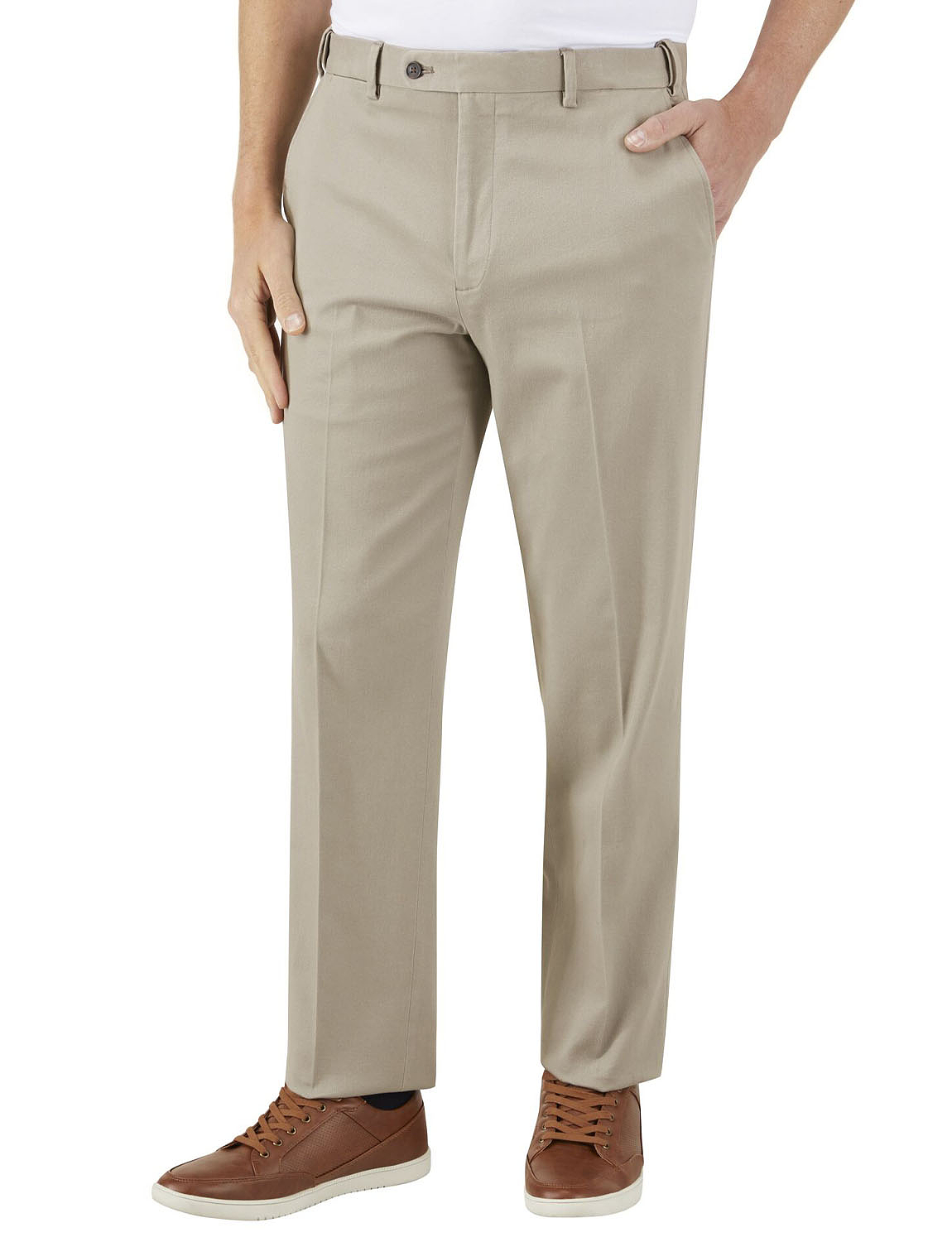 Skopes Antibes Stretch Cotton Hopsack Tailored Fit Chino Trousers | Chums