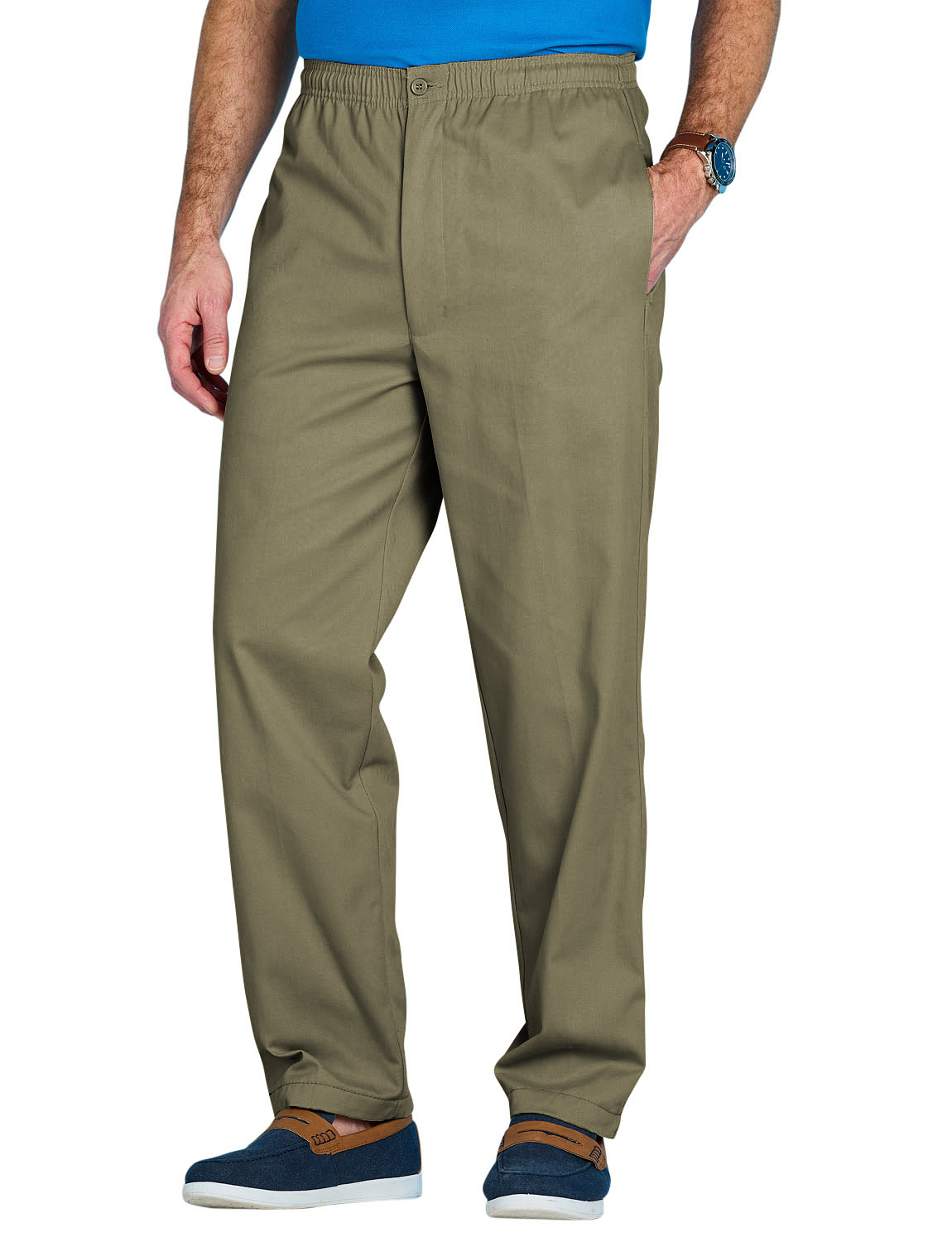 Pegasus Easy Pull On Cotton Trouser | Chums