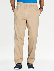 Pegasus Easy Pull On Cotton Trouser Navy