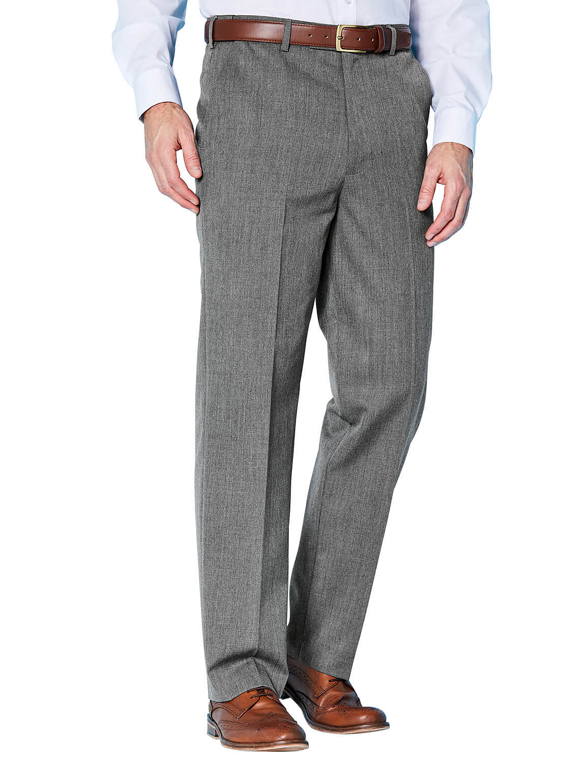Gray Slim Fit Wool Pants for Men by GentWithcom  Worldwide Shipping