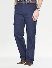 Pegasus Cargo Trouser With Hidden Stretch Waistband Bark