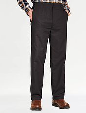 Pegasus Fleece Lined Pull On Drawcord Trouser Charcoal