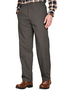 Pegasus Fleece Lined Pull On Drawcord Trouser Charcoal