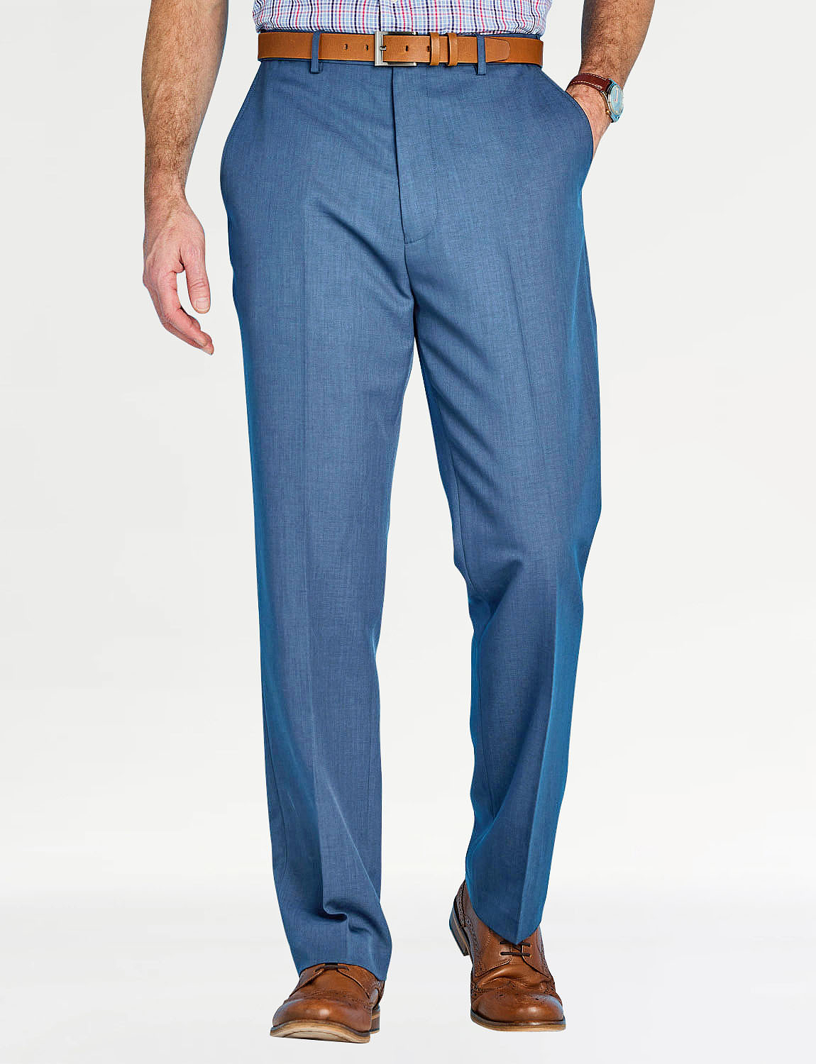 Pegasus Stain Resist Trouser With Hidden Stretch Waistband Airforce