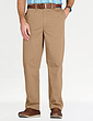 Pegasus Cotton Chino With Stretch Elastic Back Dark Stone